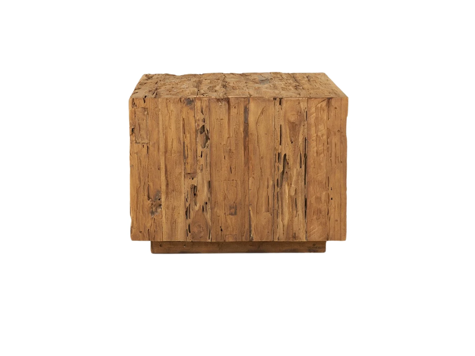 Couchtisch Bridge Recyceltes Teakholz Natur 60 x 60 cm