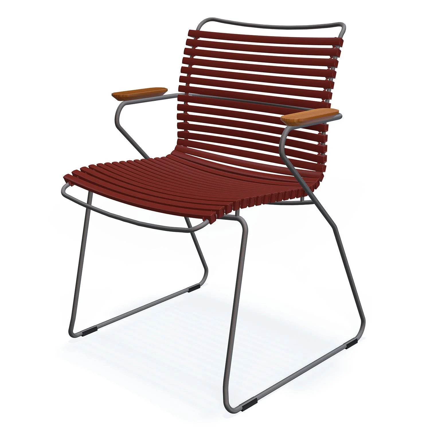 Click Sessel paprika/grauer Bambus