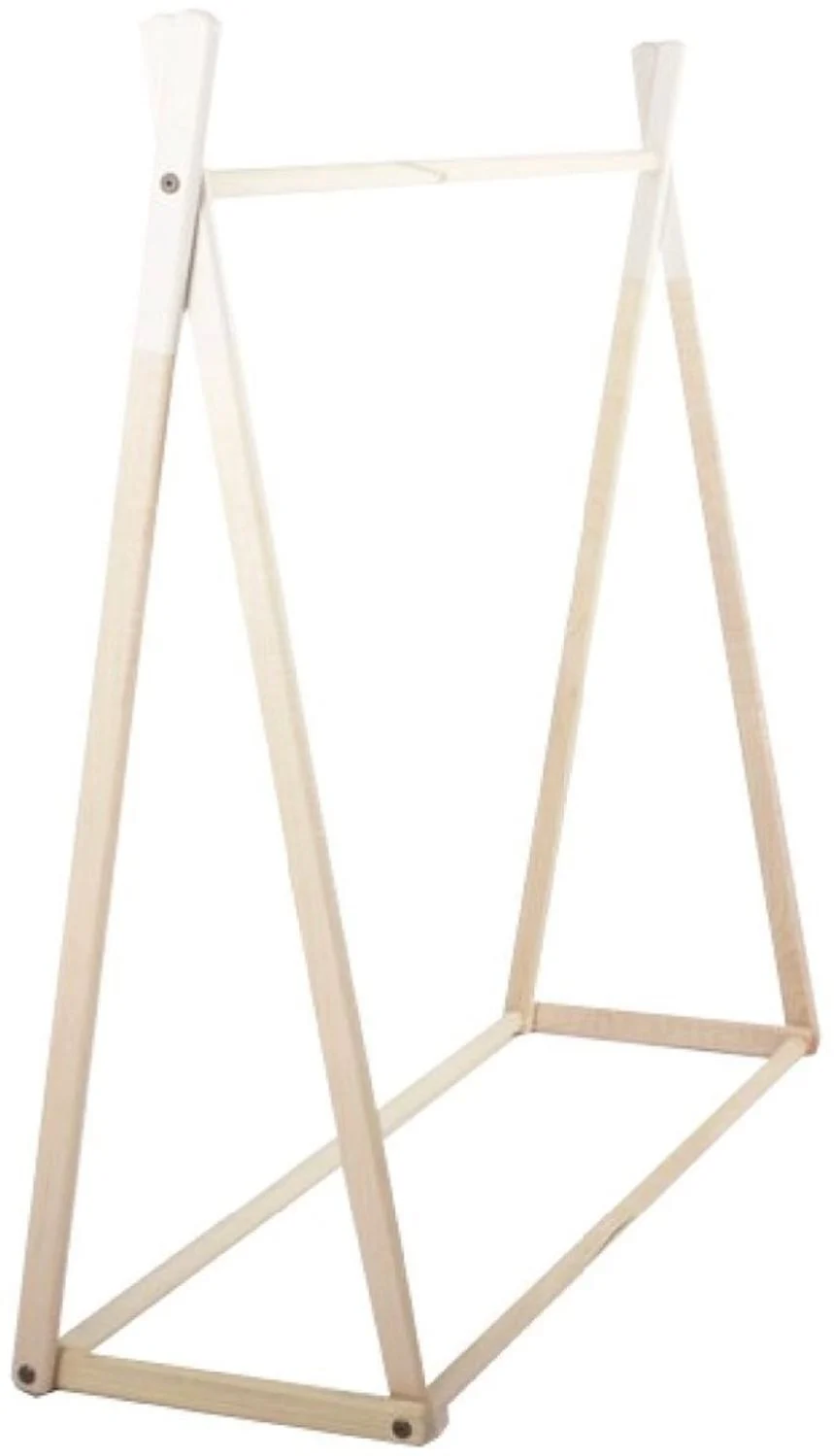 Atmosphera TIPI Kleiderständer, Kleiderbügel aus Holz für Kinder - 78 x 38 x 126