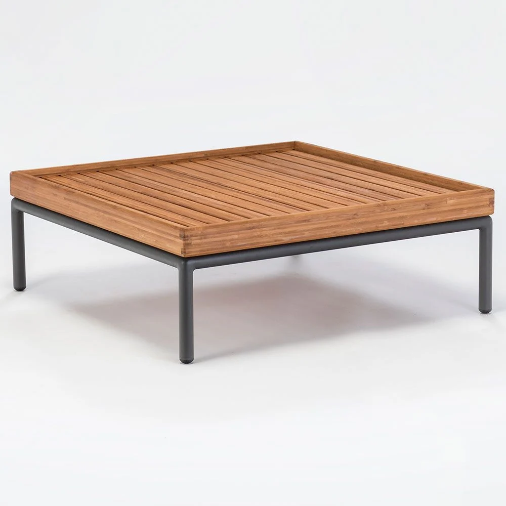 Level Couchtisch 81x81 cm Grau Aluminium