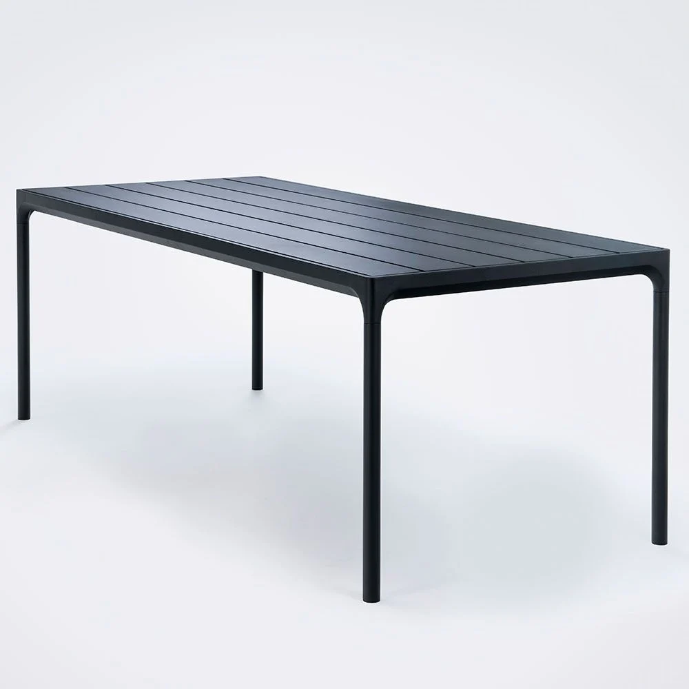 Four Esstisch 270x90 cm schwarz Aluminium