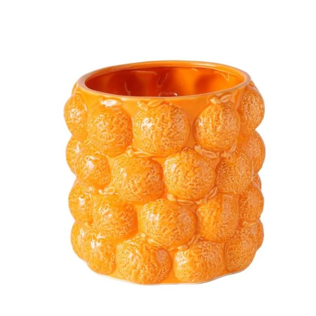 Übertopf 3D Optik ORANGE