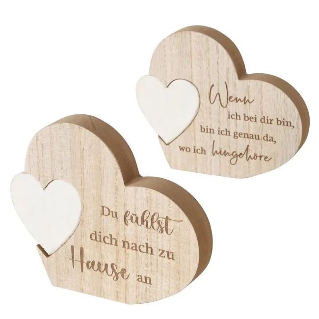 Dekoaufsteller Herz ZUHAUSE