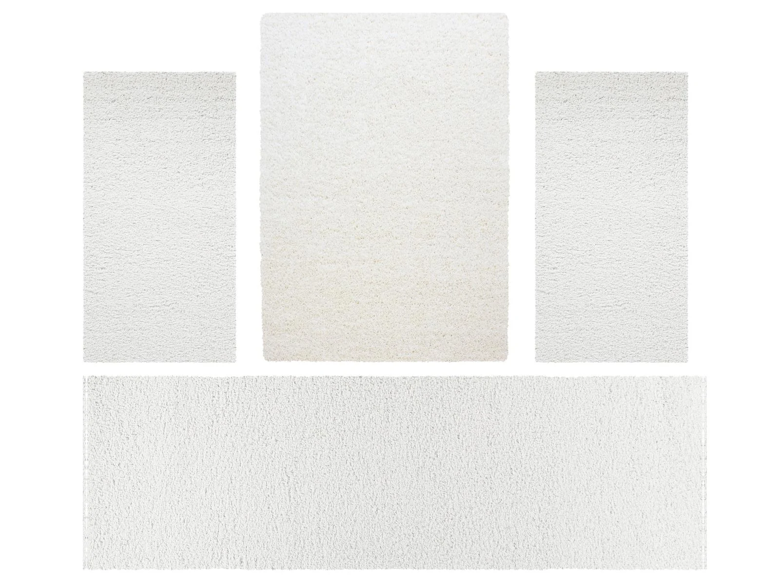 Villa Möbel Lifiva Teppich-Set Creme - 4-teiliges Set für Ihr Zuhause