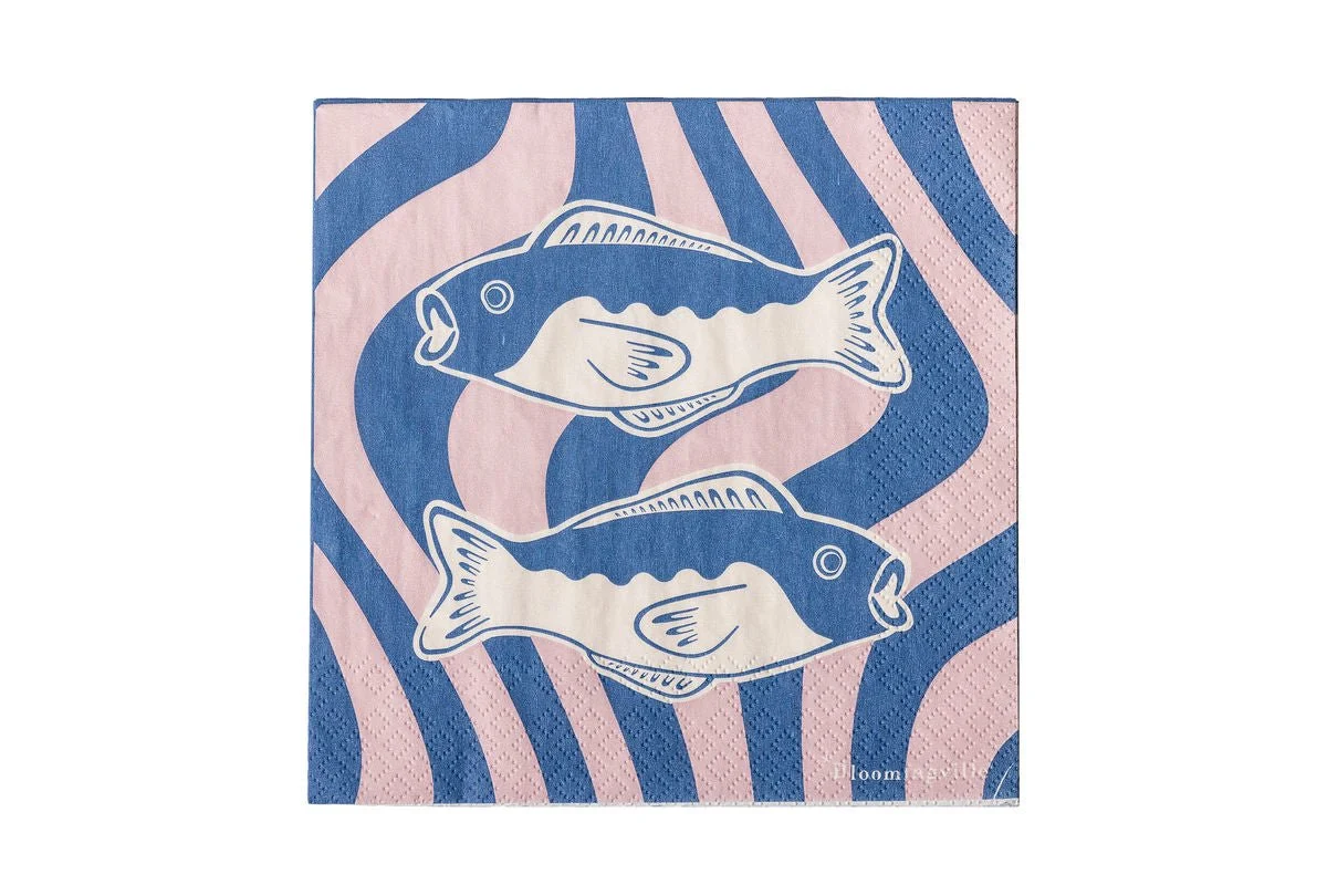 Papierservietten Mare - 33 x 33 cm, 20 Stück - maritimes Design