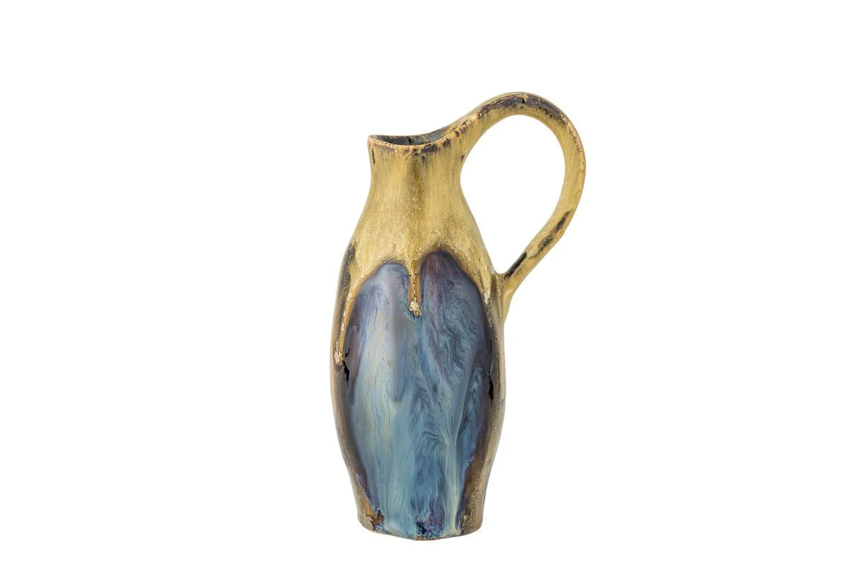 Vase „Marivo“ – Steinzeug mit metallischer Glasur