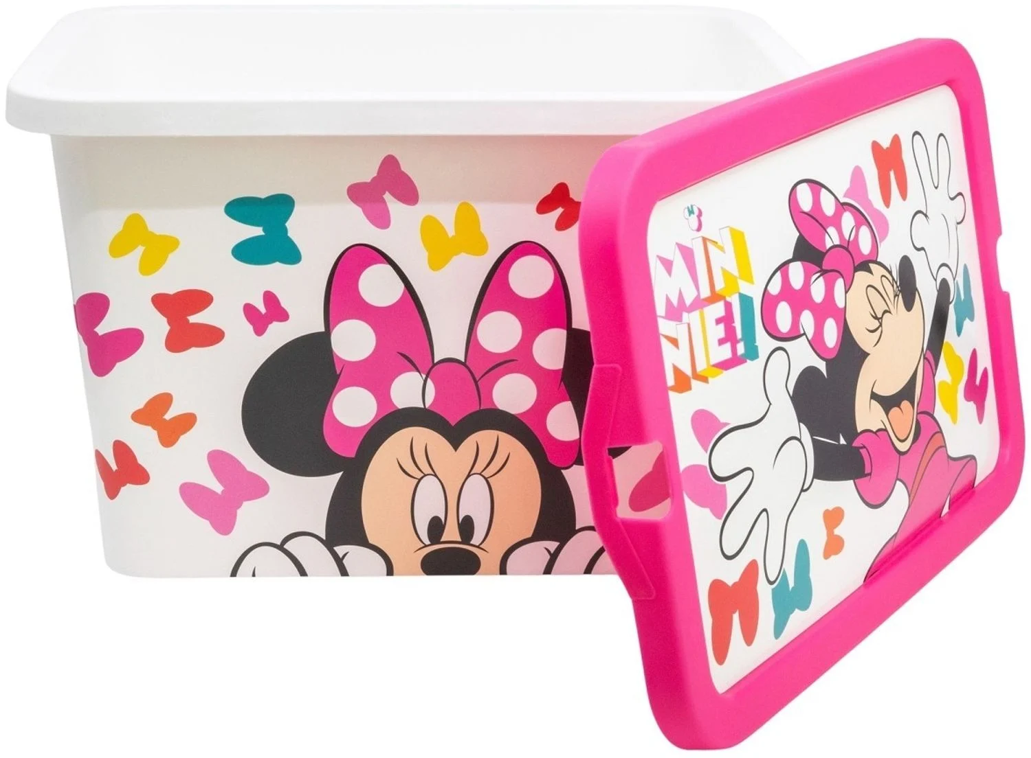 Disney Minnie Mouse Aufbewahrungsbox 7 l Kinderzimmer Box für Spielzeu