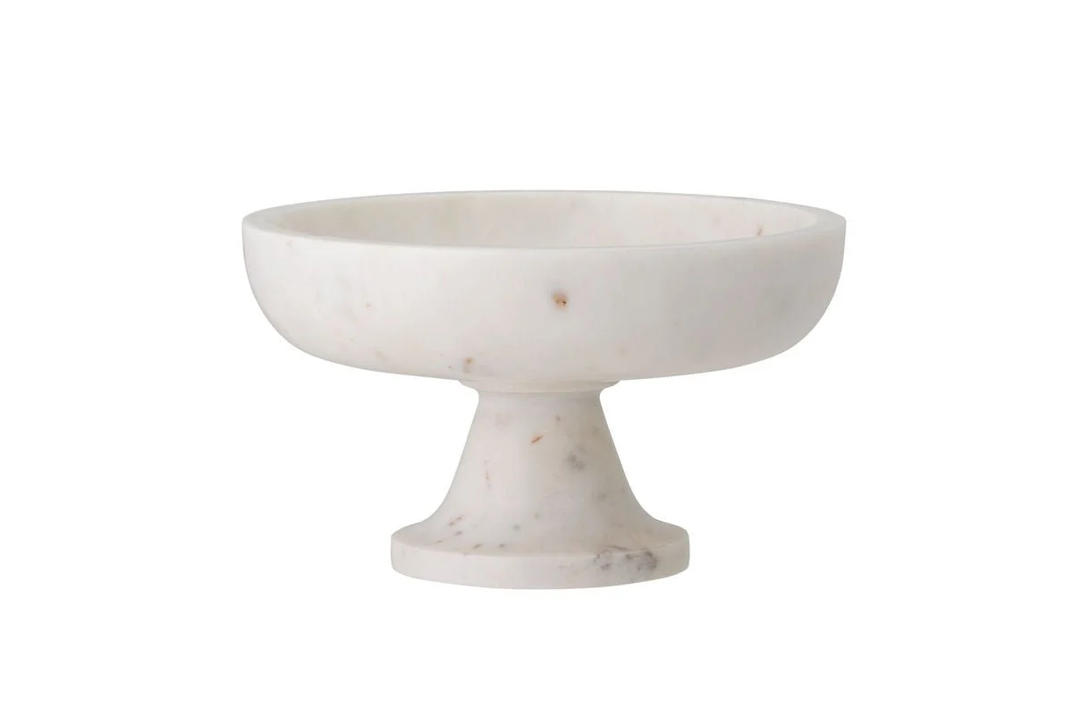 Schüssel Erin - Weißer Marmor mit elegantem Stand
