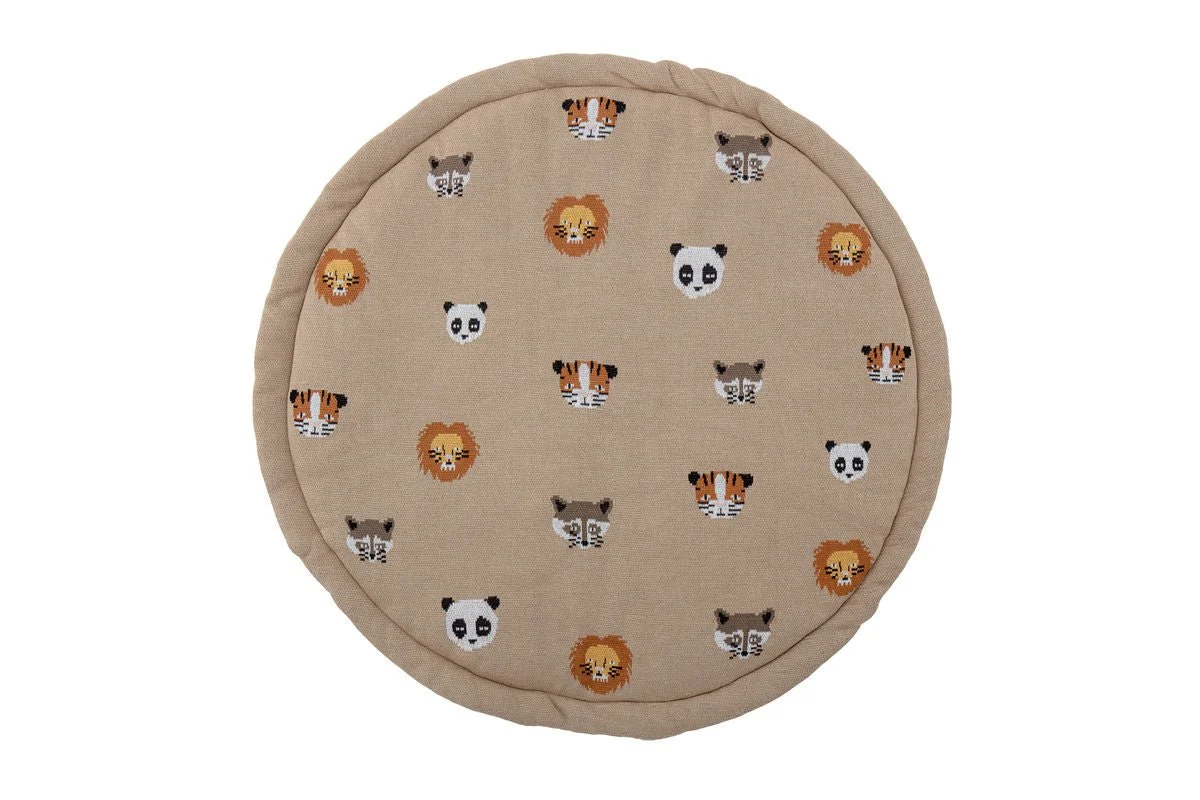 Spielmatte Nila – gestrickte Baumwollmatte mit Tiermotiv