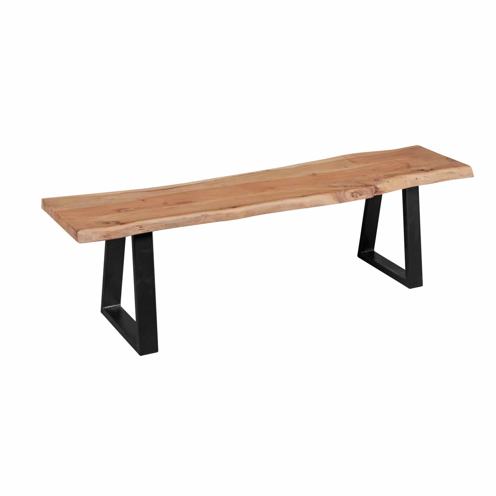 Esszimmer-Bank GAYA Baumstamm Massivholz Akazie 160 x 45 x 40 cm