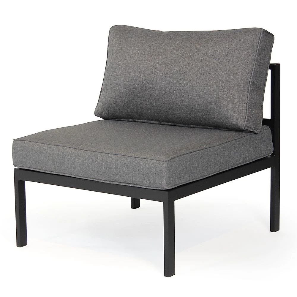 Leone Mittelteil schwarz/grau Aluminium