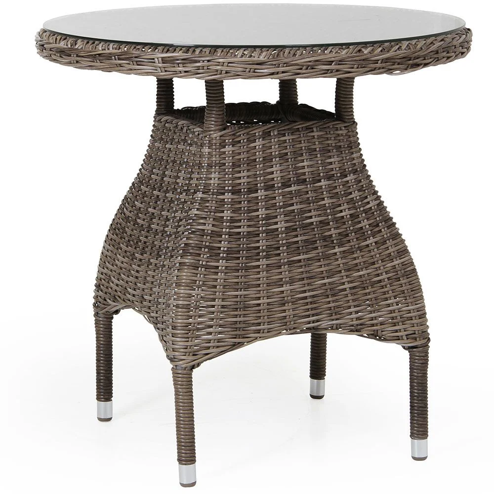 Ninja Tisch 70 cm Rustikal Kunststoff Rattan