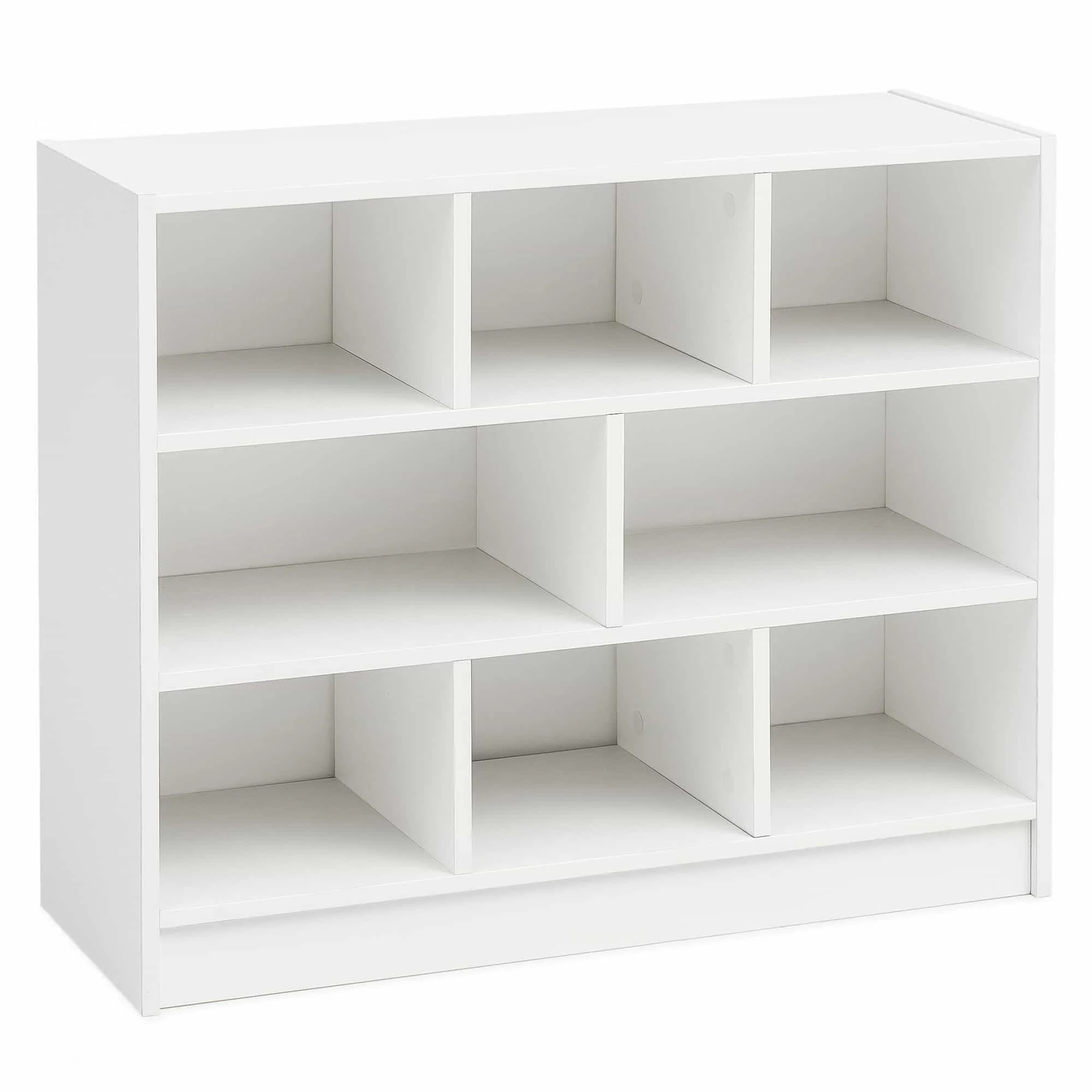 Bücherregal WL5.819 Weiß 80x68,5x29,5 cm Regal Standregal Modern