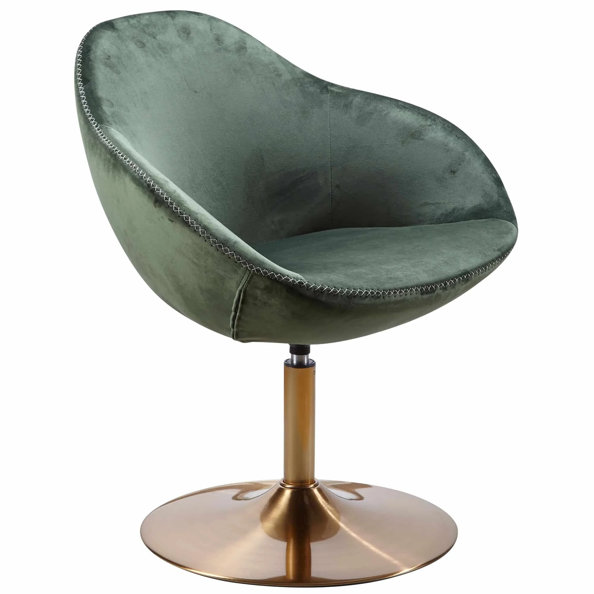 Wohnling Lounge- & Cocktailsessel – Samt, drehbar, elegant