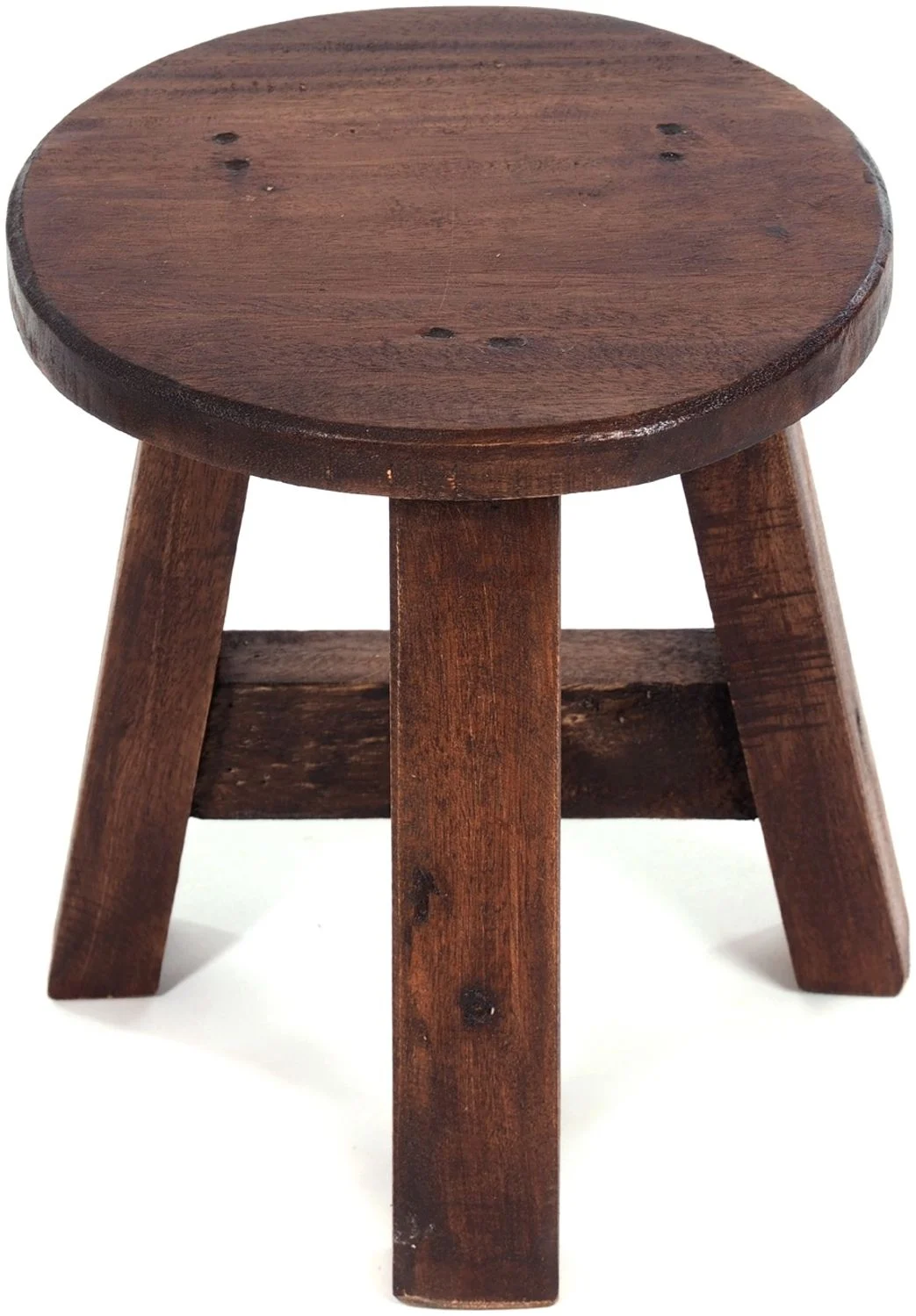 DESIGN DELIGHTS Hocker DEKO HOCKER "BERN", rund, 23,5x20,5 cm (HxB), Altholz massiv, Scheme