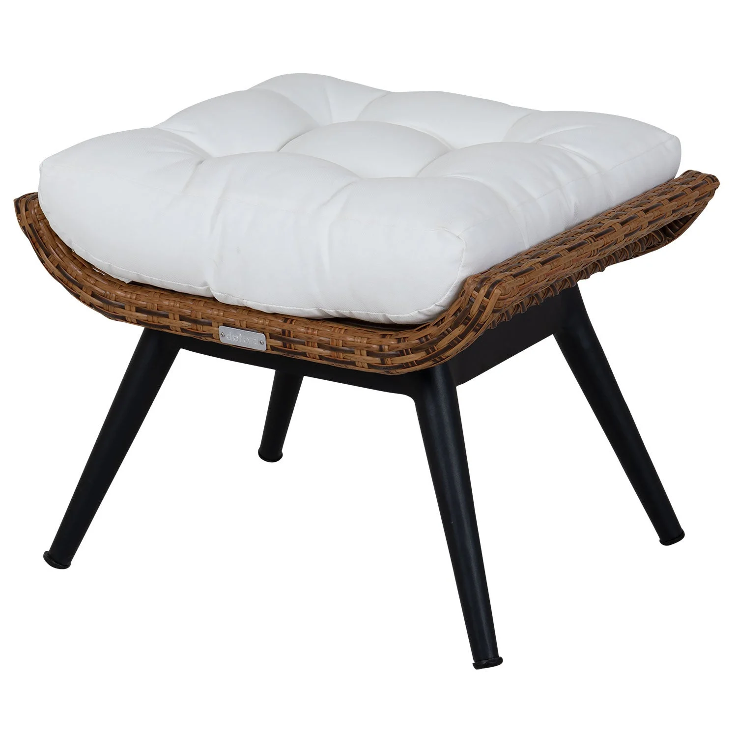 Covelo Fußhocker natur/weiß