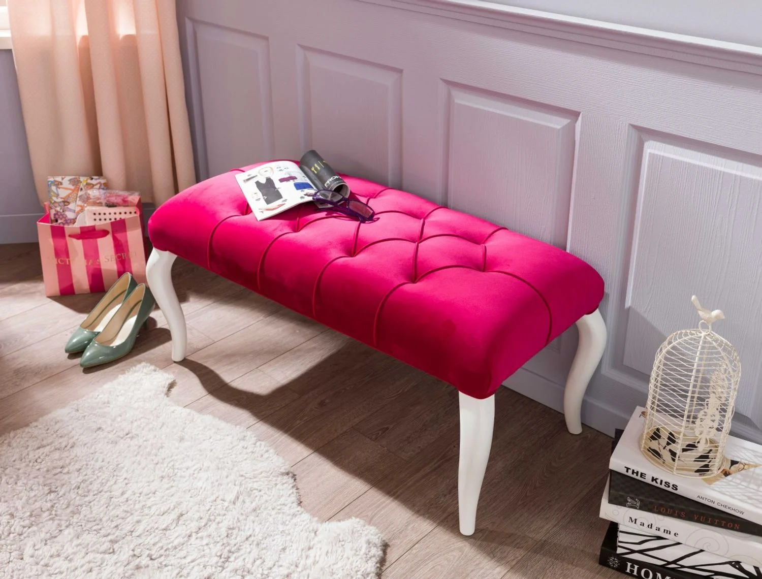 Cilek YAKUT Hocker Sitzhocker Kinderzimmer Pink