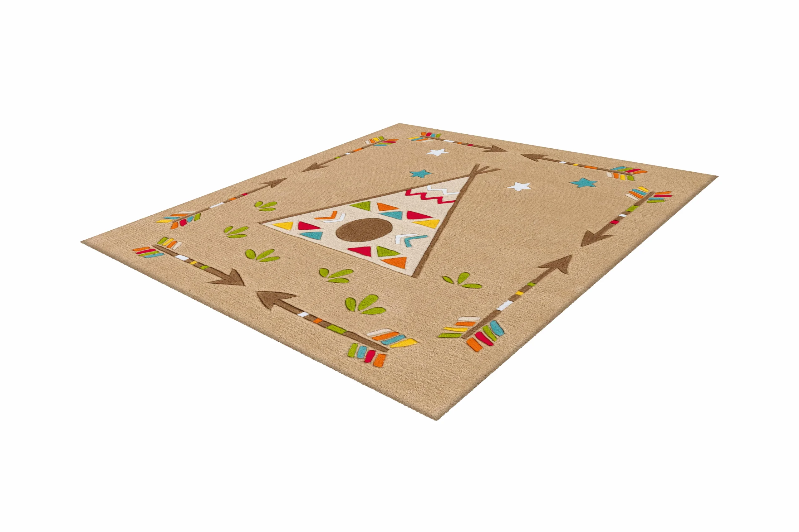 Spirit Glowy 3142 Multi Indian 130cm x 130cm ECKIG