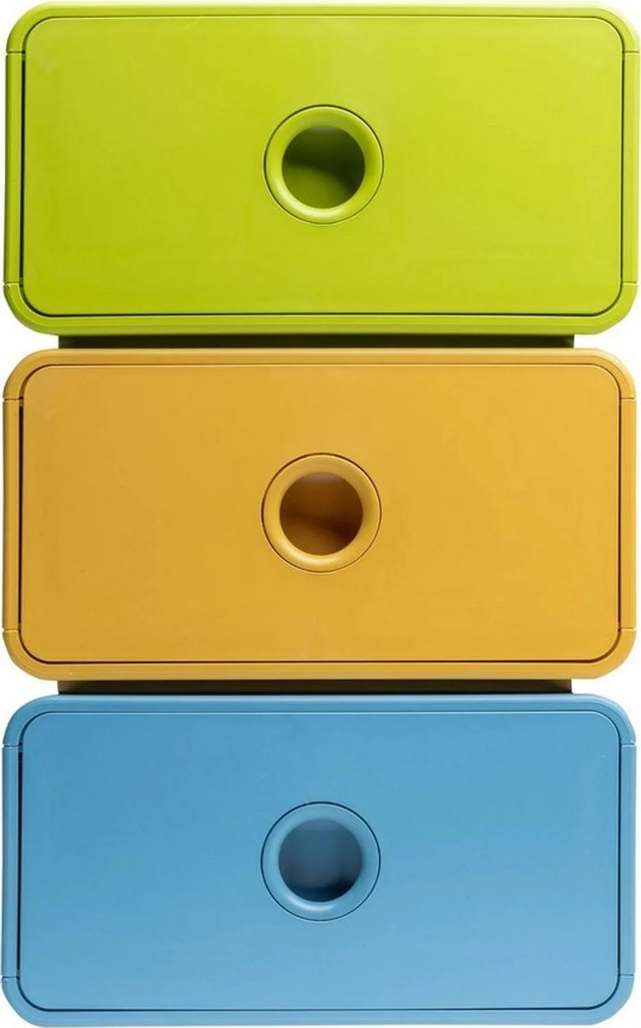 EXACOMPTA Aufbewahrungsbox 3x Ablagemodul Tiny Box, 1 Schublade, Pop N'Co Farben sortiert 315909D, Schubladenboxen