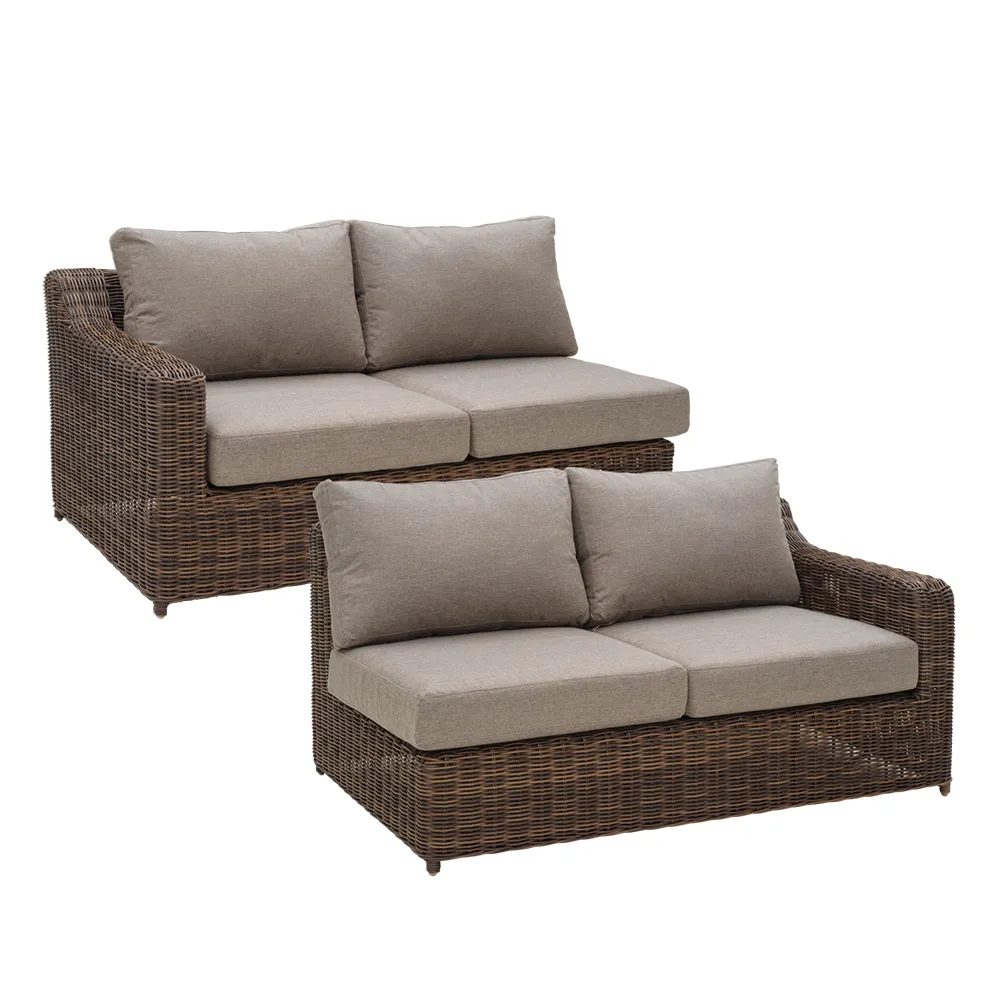 Glendon Endstücke 2er-Pack Dark brown / Soft moose