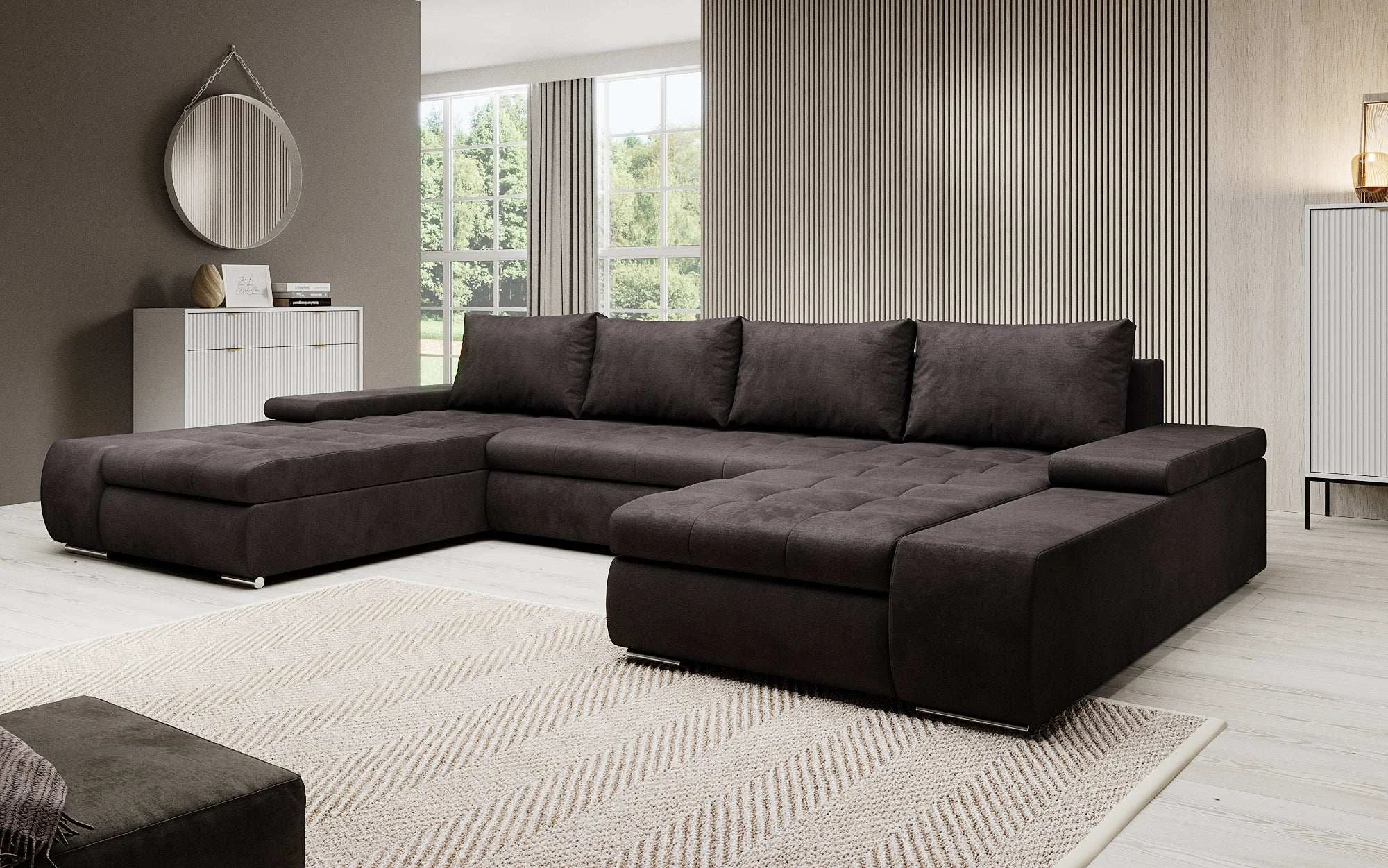 Designer Sofa Martino mit Schlaffunktion
