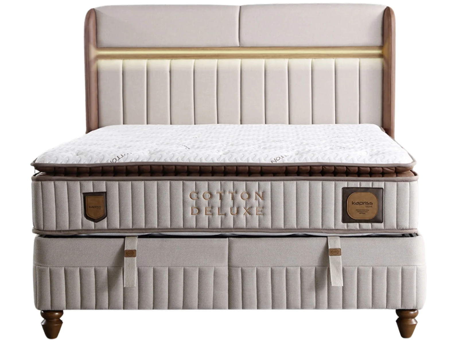 Arma Bett Set mit Stauraum und LED Licht