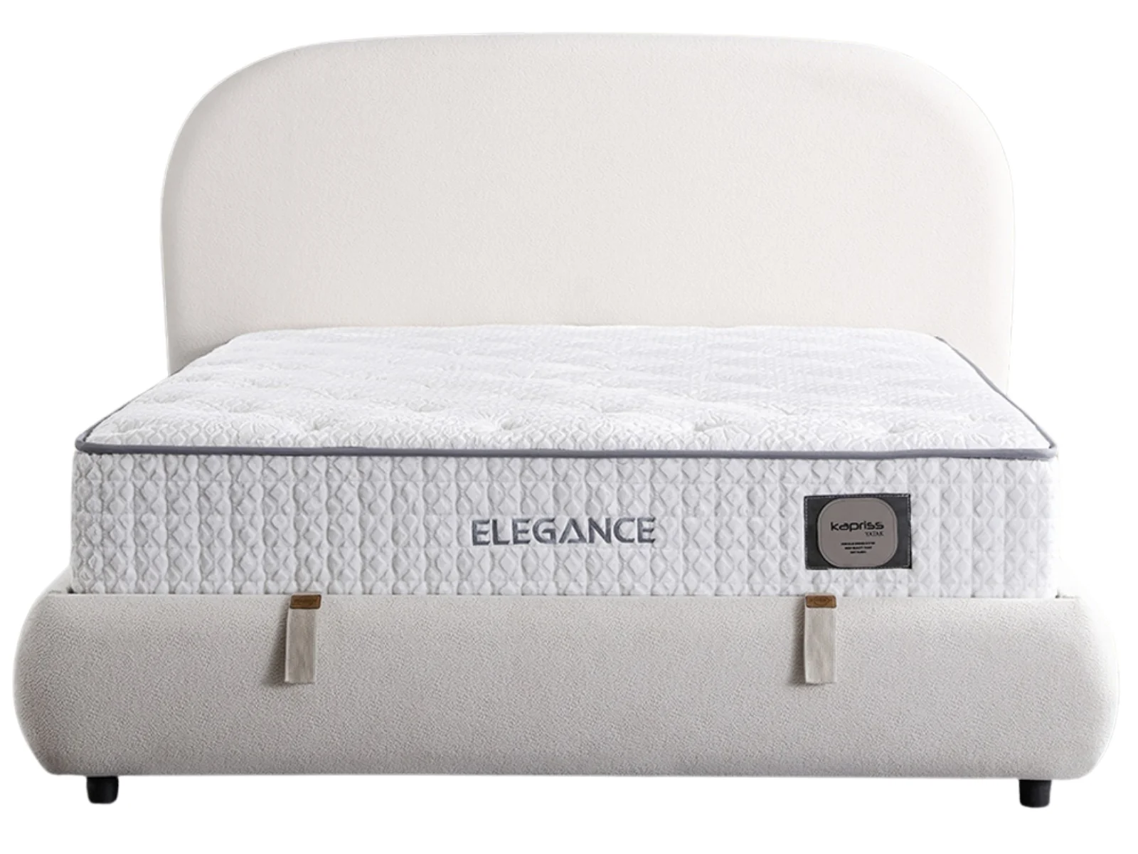 Elegance Creme Bett Set mit Stauraum