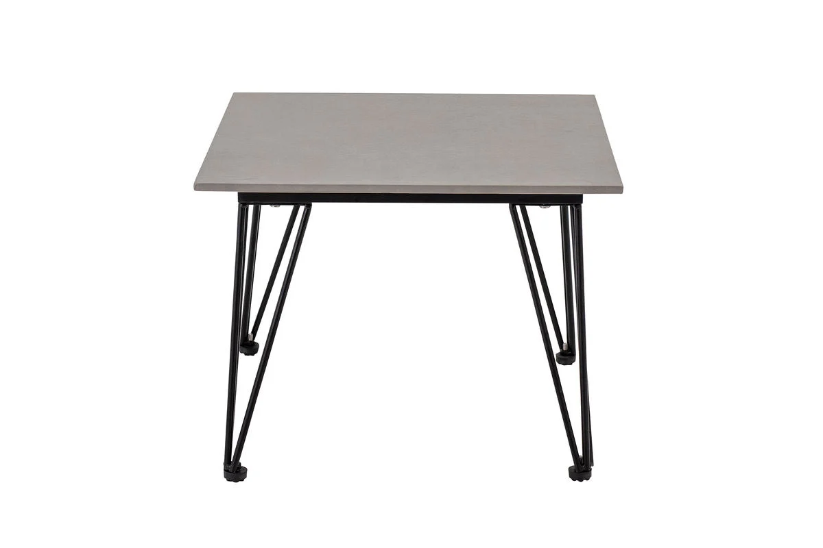 Garten-Couchtisch Rova – Fibercement mit Metallgestell