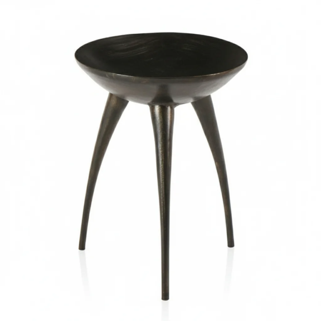 Couchtisch Elda Aluminium Schwarz 38 x 38 x 55 cm