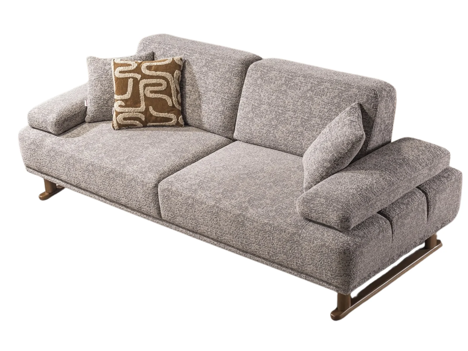 Fusion Sofa – Webstoff, verstellbare Armlehnen, Holzfüße, modern & elegant