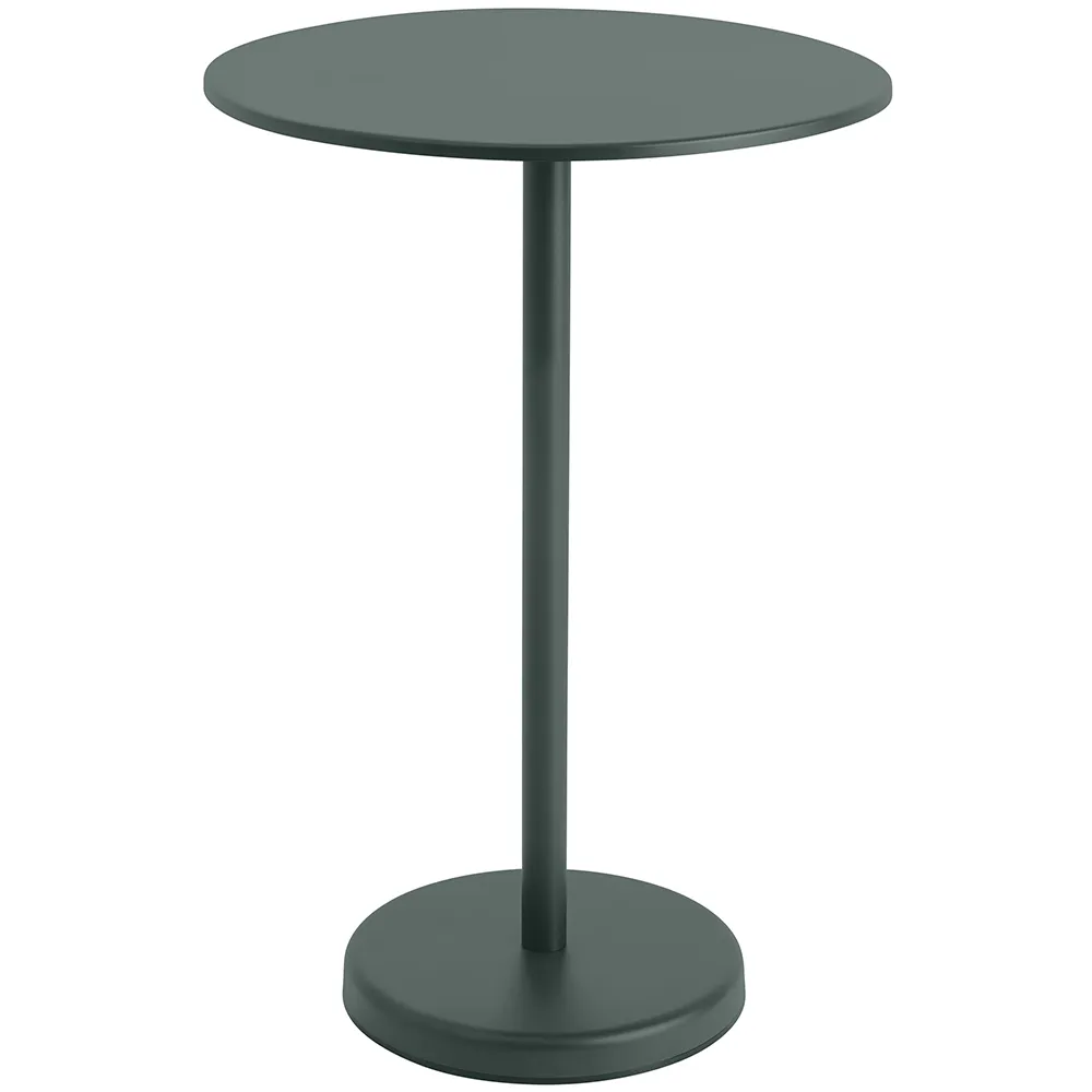 Linear Steel Stehtisch Ø70 cm Dark Green