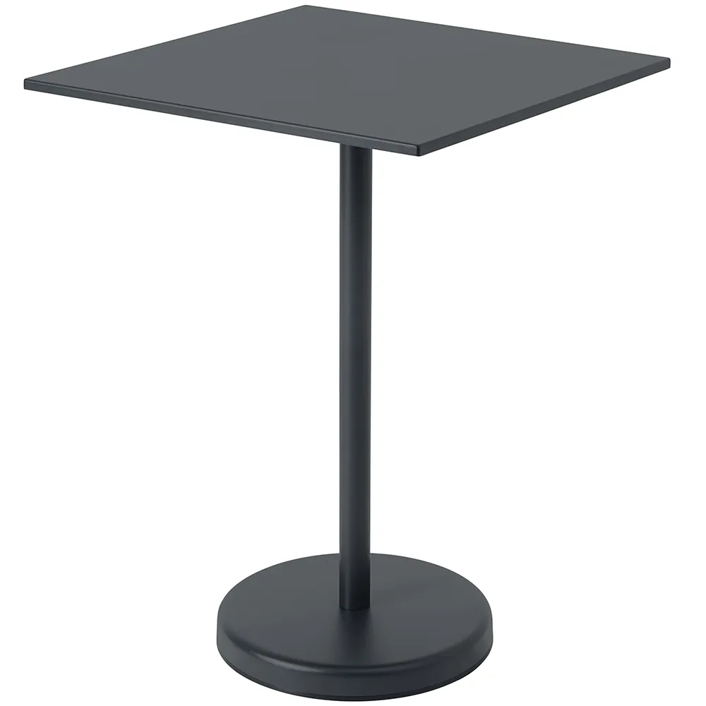 Linear Steel Stehtisch 70x70 h: 95 cm Anthracite Black
