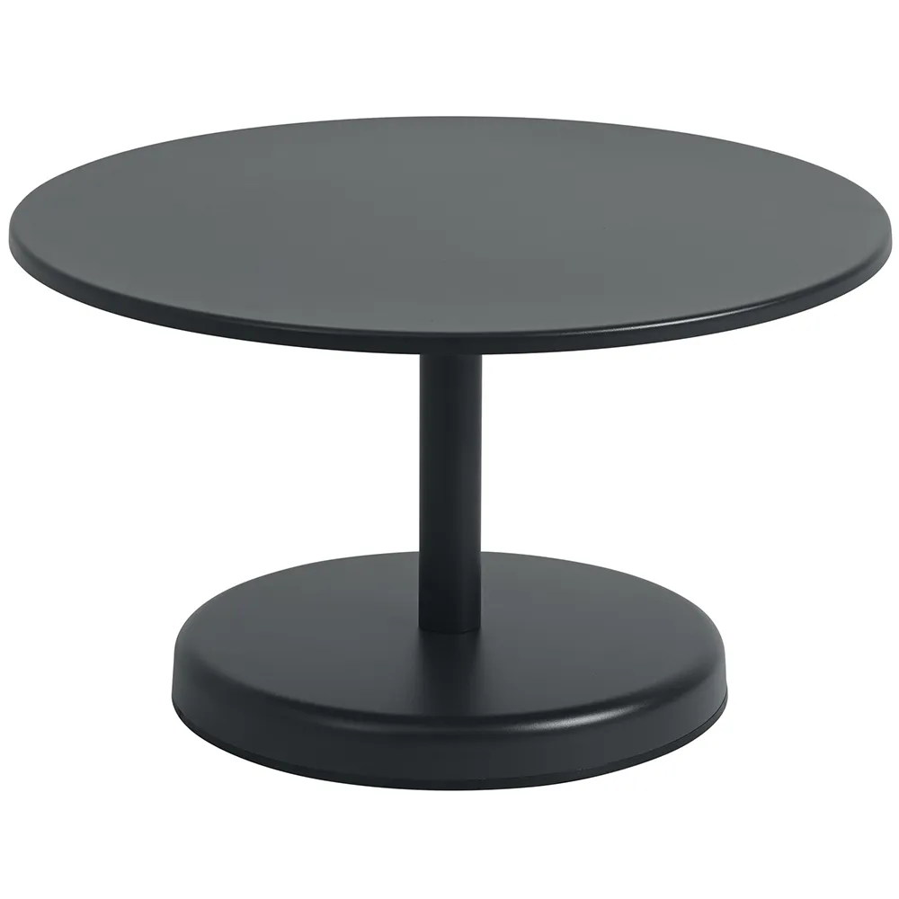 Linear Steel Couchtisch Ø70 cm Anthracite Black