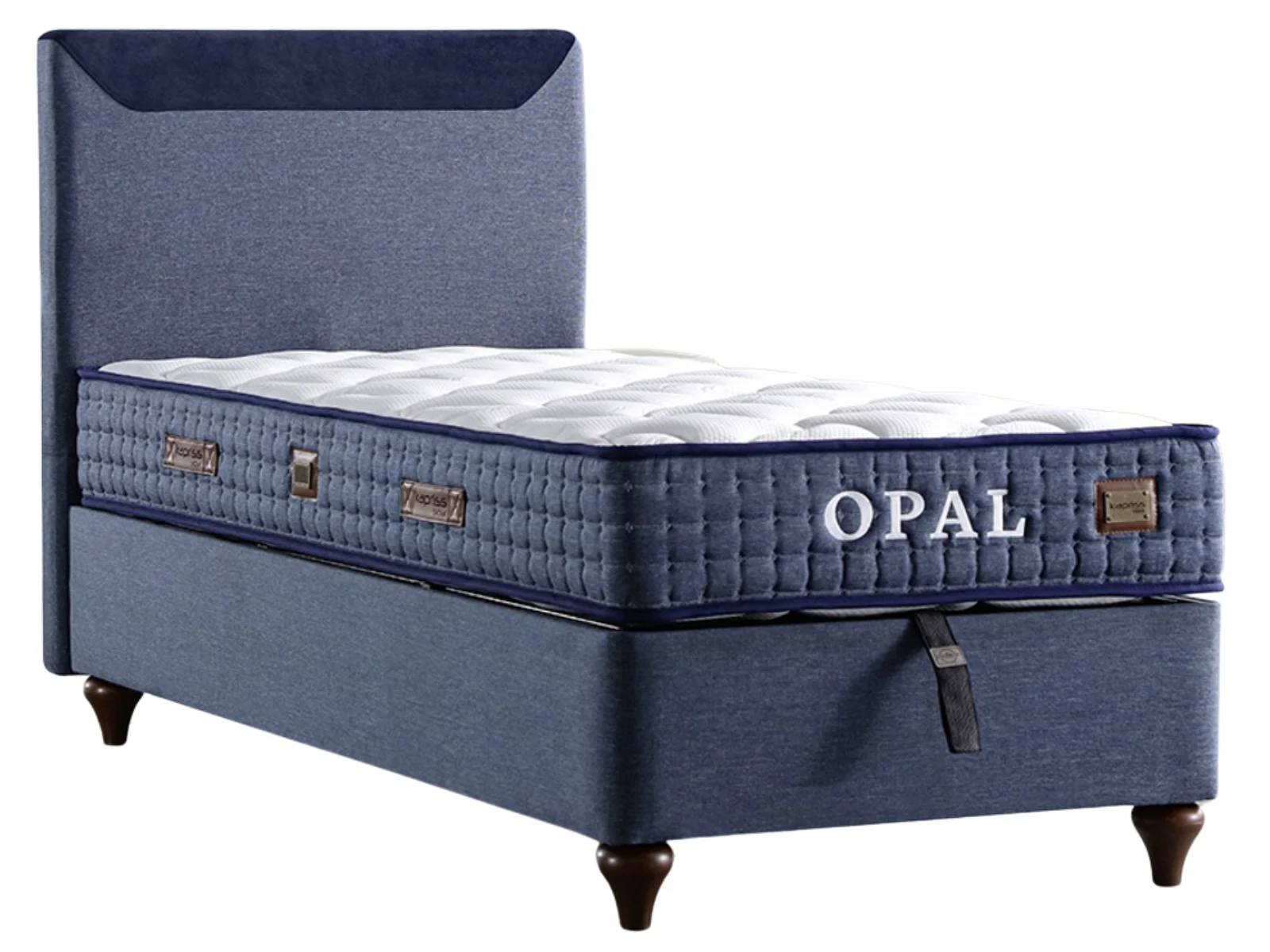 Opal Blau Bett Set mit Stauraum