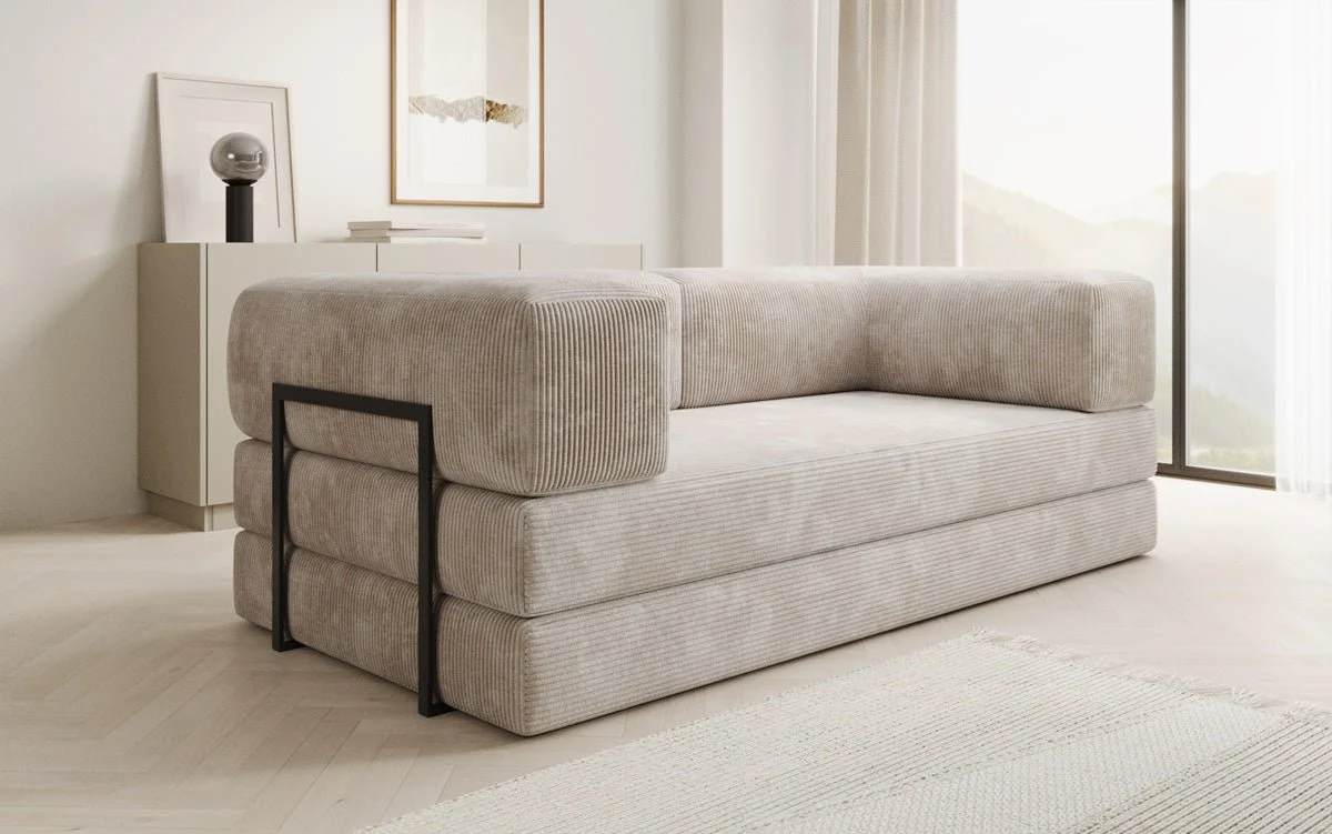 OUTLET - Designer Sofa Lazy 3 Sitzer in Cord