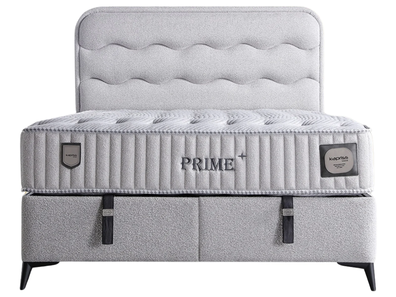 Prime Hellgrau Bett Set mit Stauraum