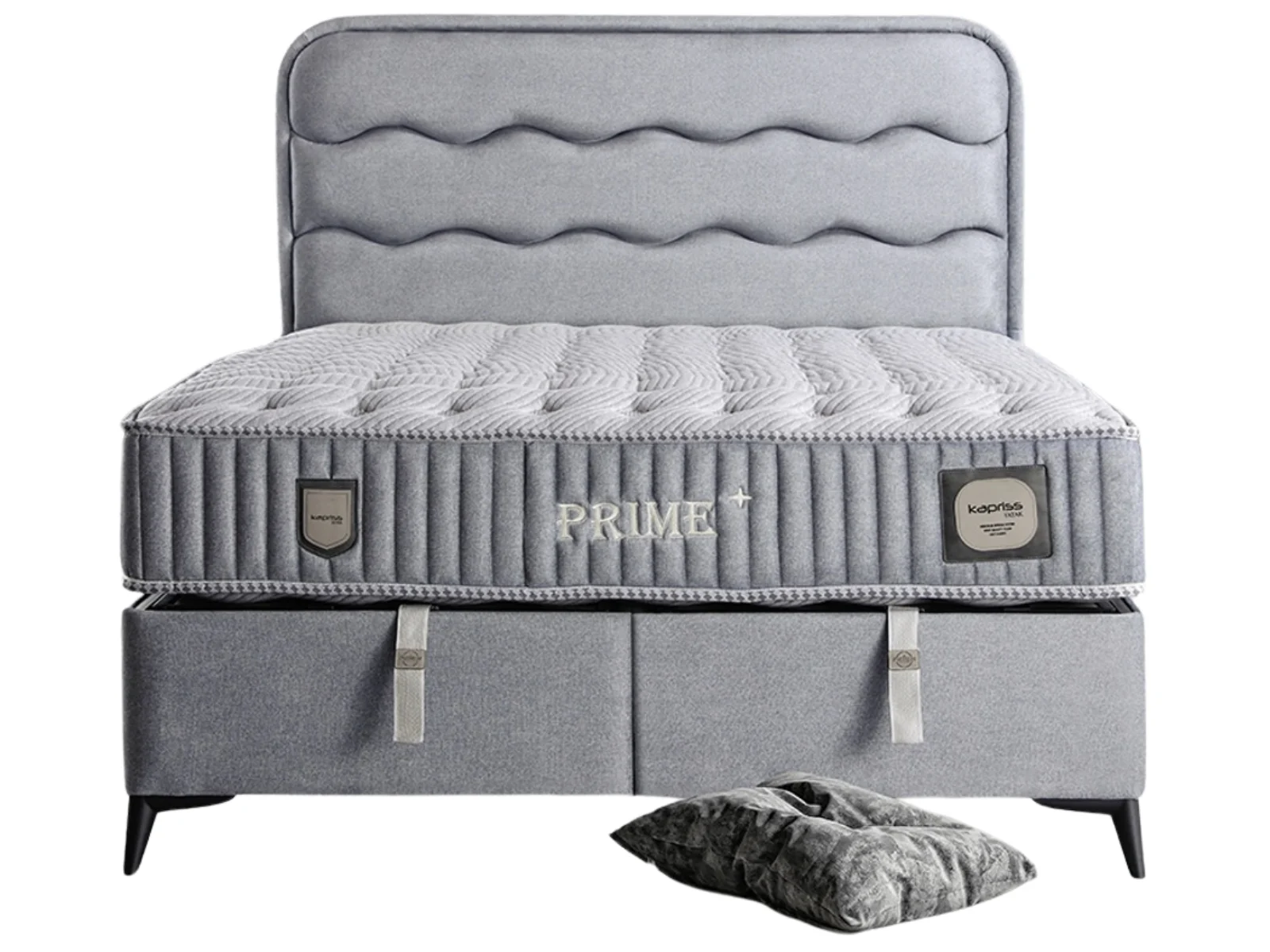 Prime Anthrazit Bett Set mit Stauraum