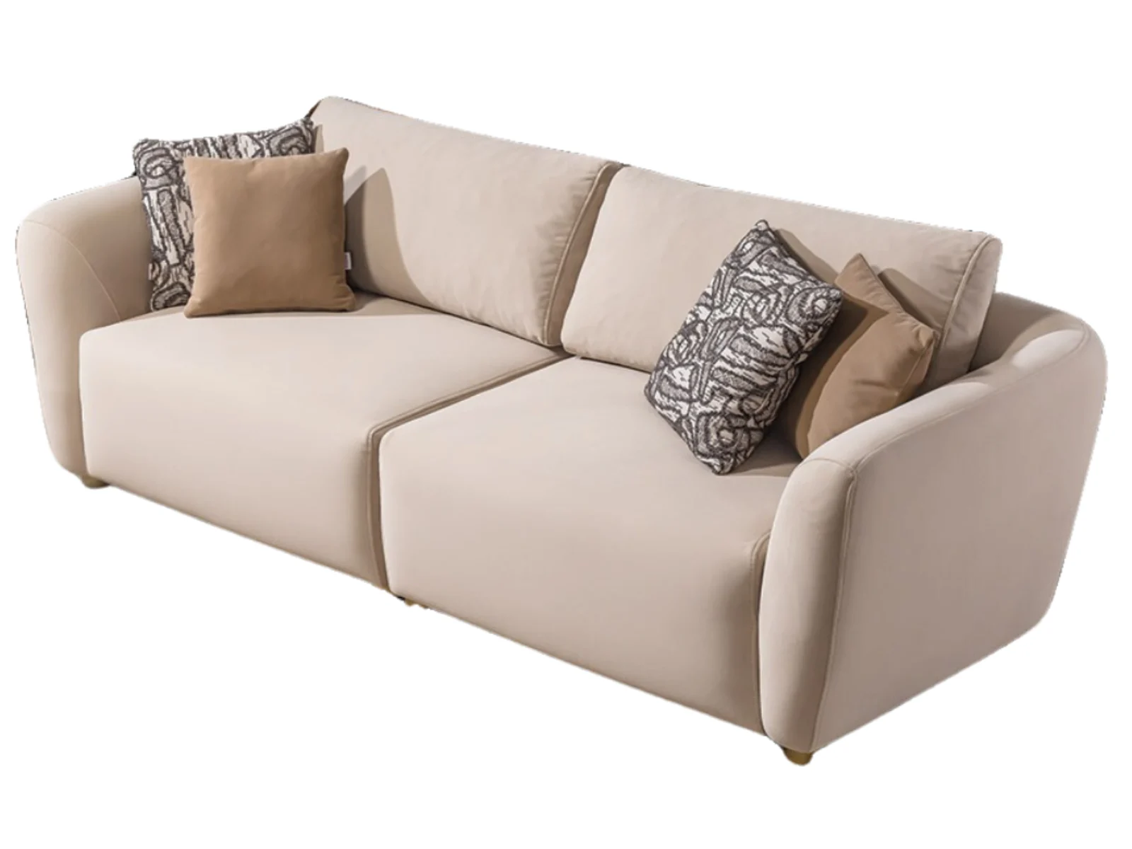 Rubato Sofa – Zeitlose Eleganz in Beige mit Holzfüßen