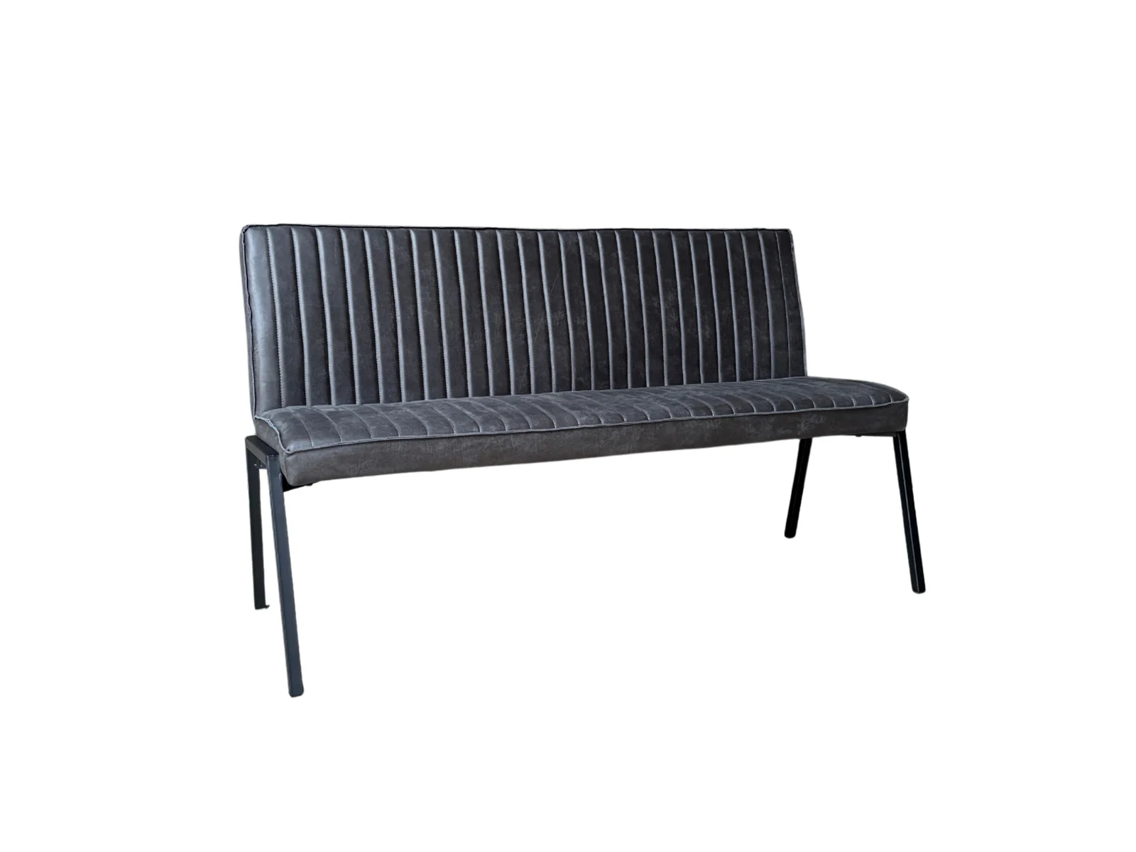Esszimmersofa Navona Eco-Leder Anthrazit