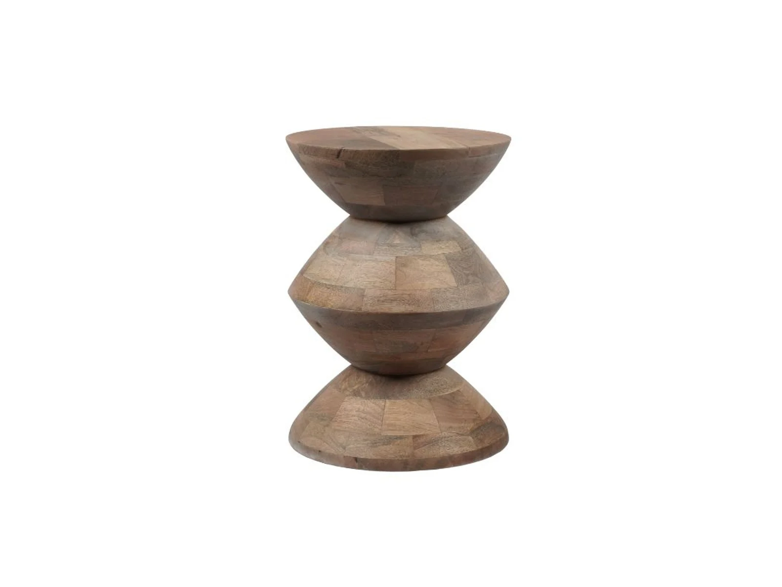 Beistelltisch Abellele Mangoholz Beige Blau Grün Rosa 33 x 33 x 45 cm