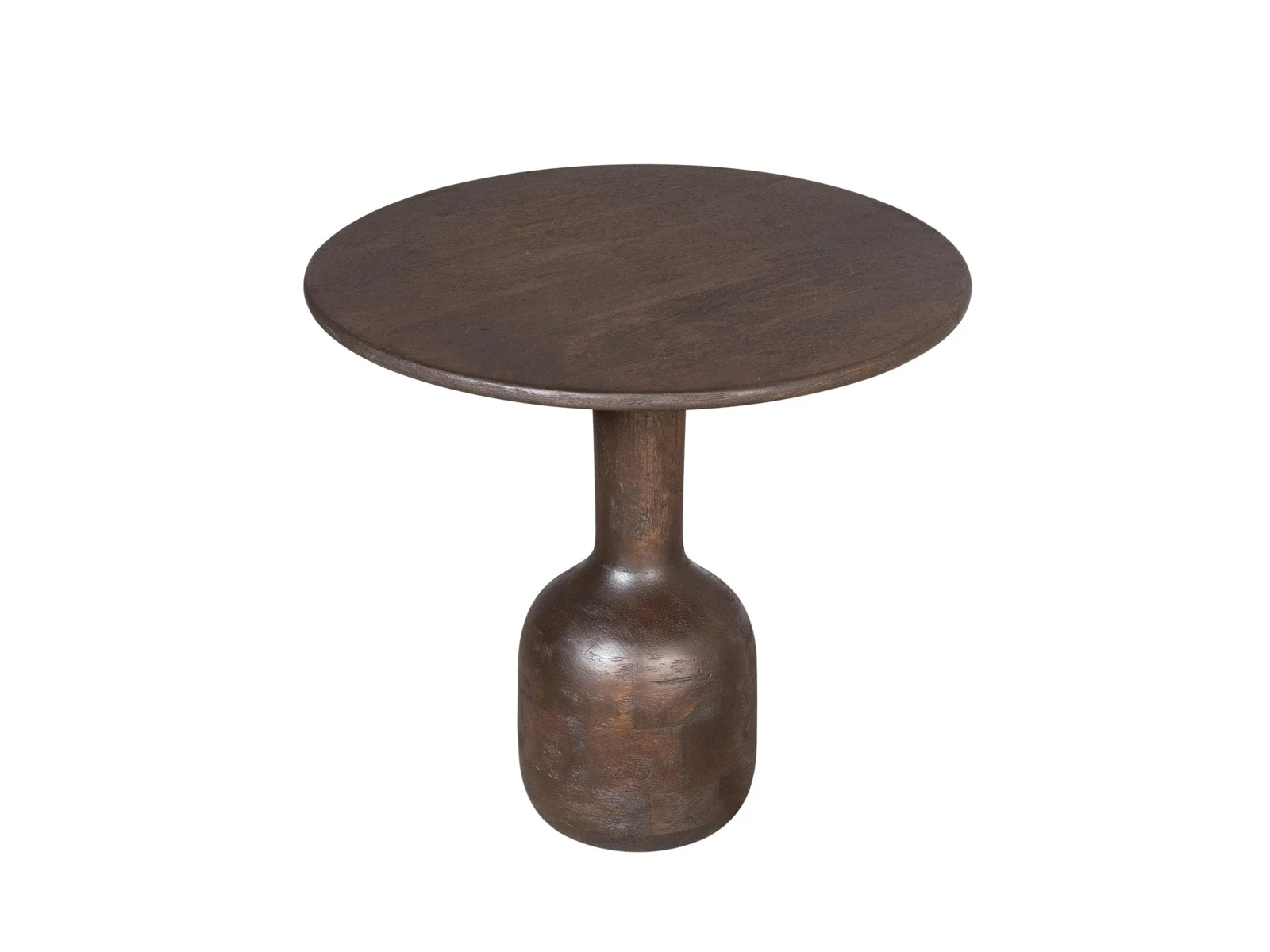 Dole Couchtisch Mangoholz Massiv Braun / Rund