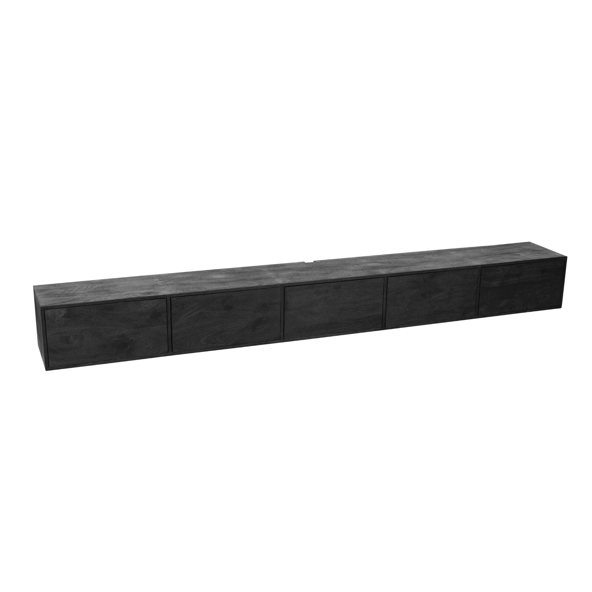 Quantum TV-Lowboard Mangoholz Schwarz