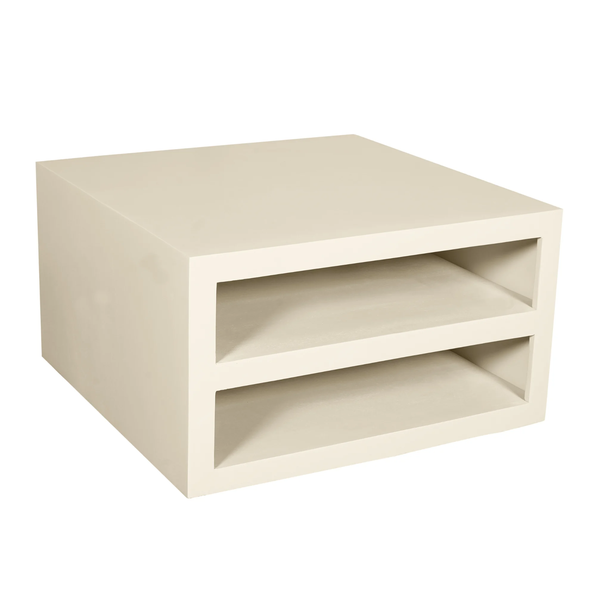 Couchtisch Leuven Sand Mangoholz Sand 80 x 80 x 40 cm