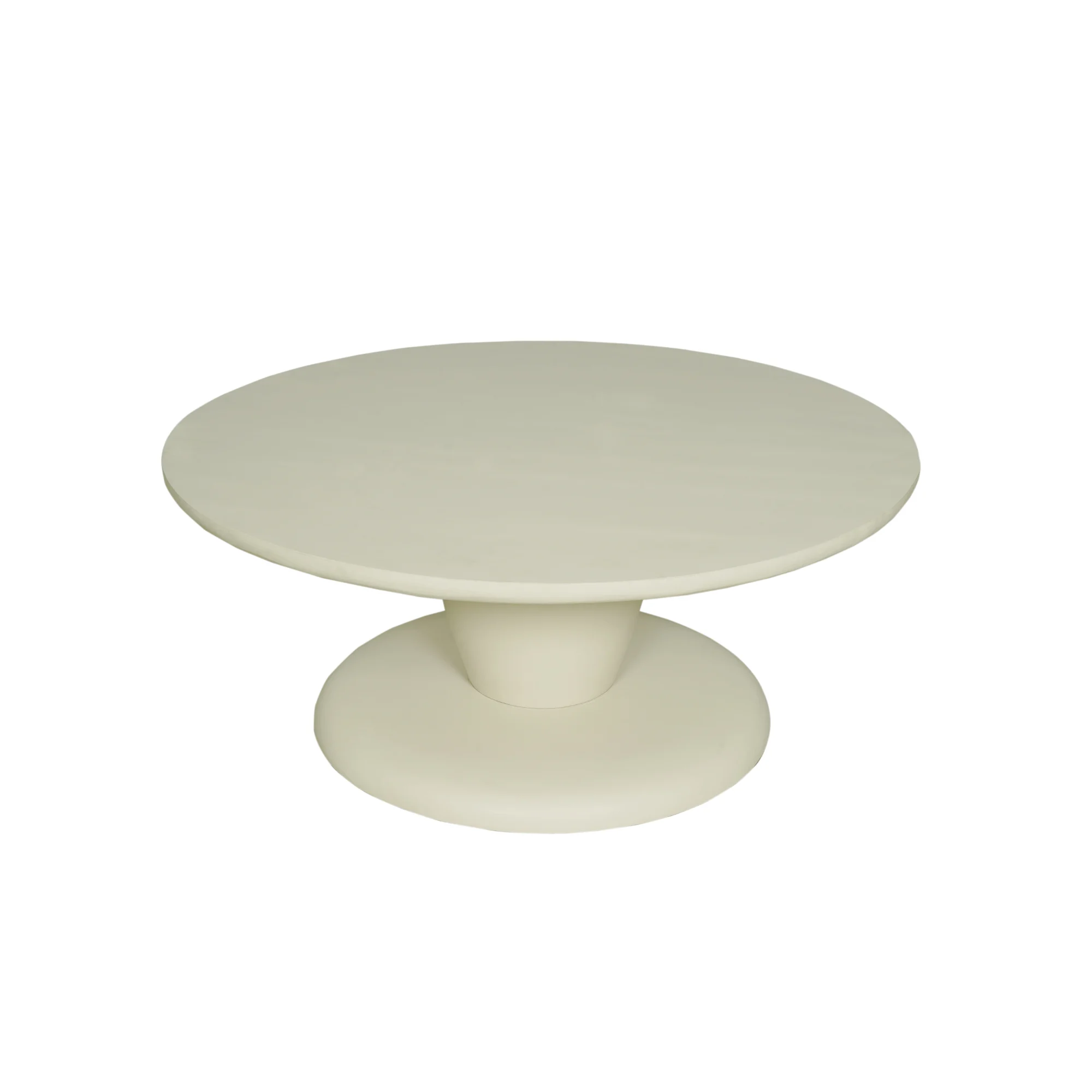 Couchtisch Adel Mangoholz Sand rund 90x90x38 cm