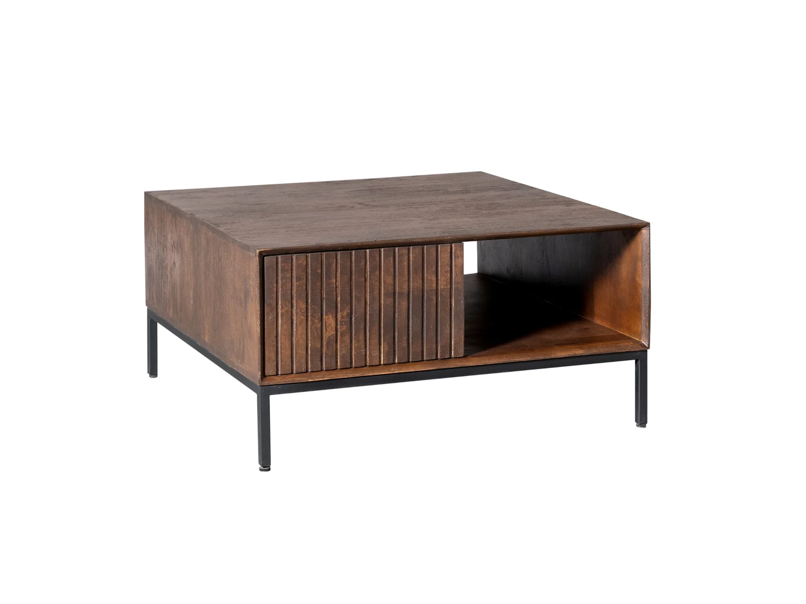 Couchtisch Dimora Mangoholz Braun 80 x 80 cm