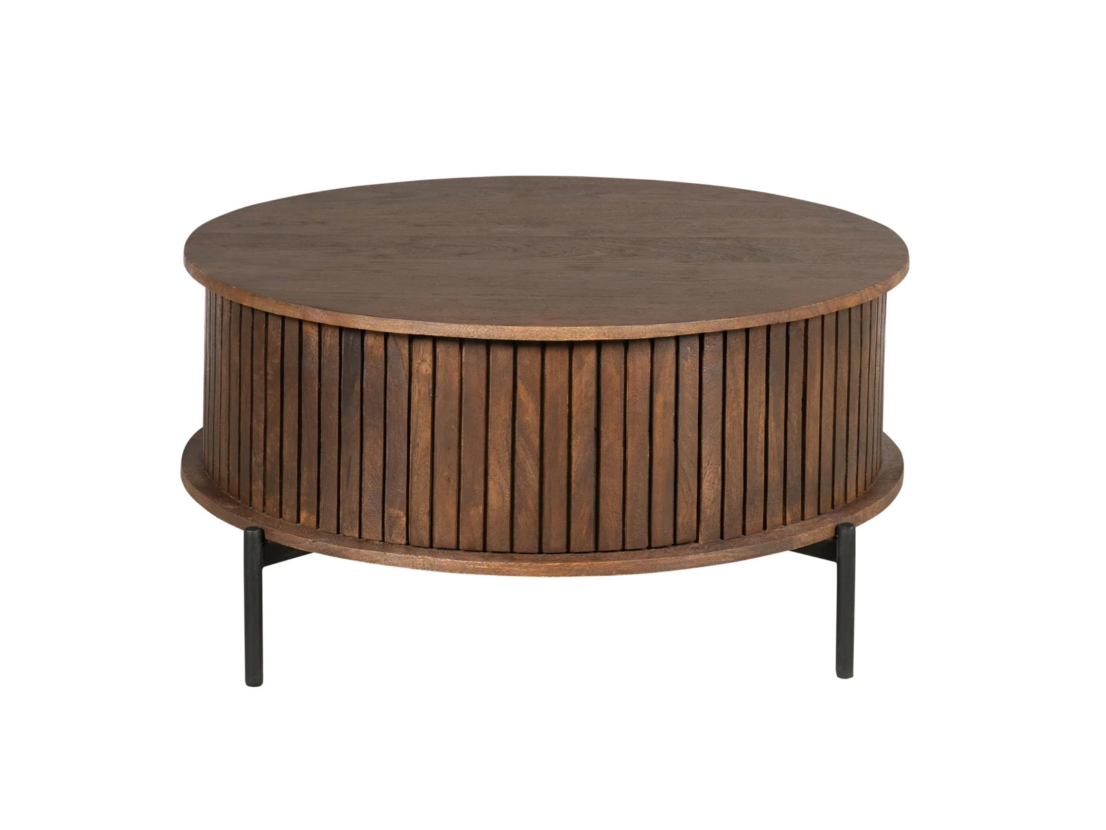 Dimora Brown Round Mangoholz Braun