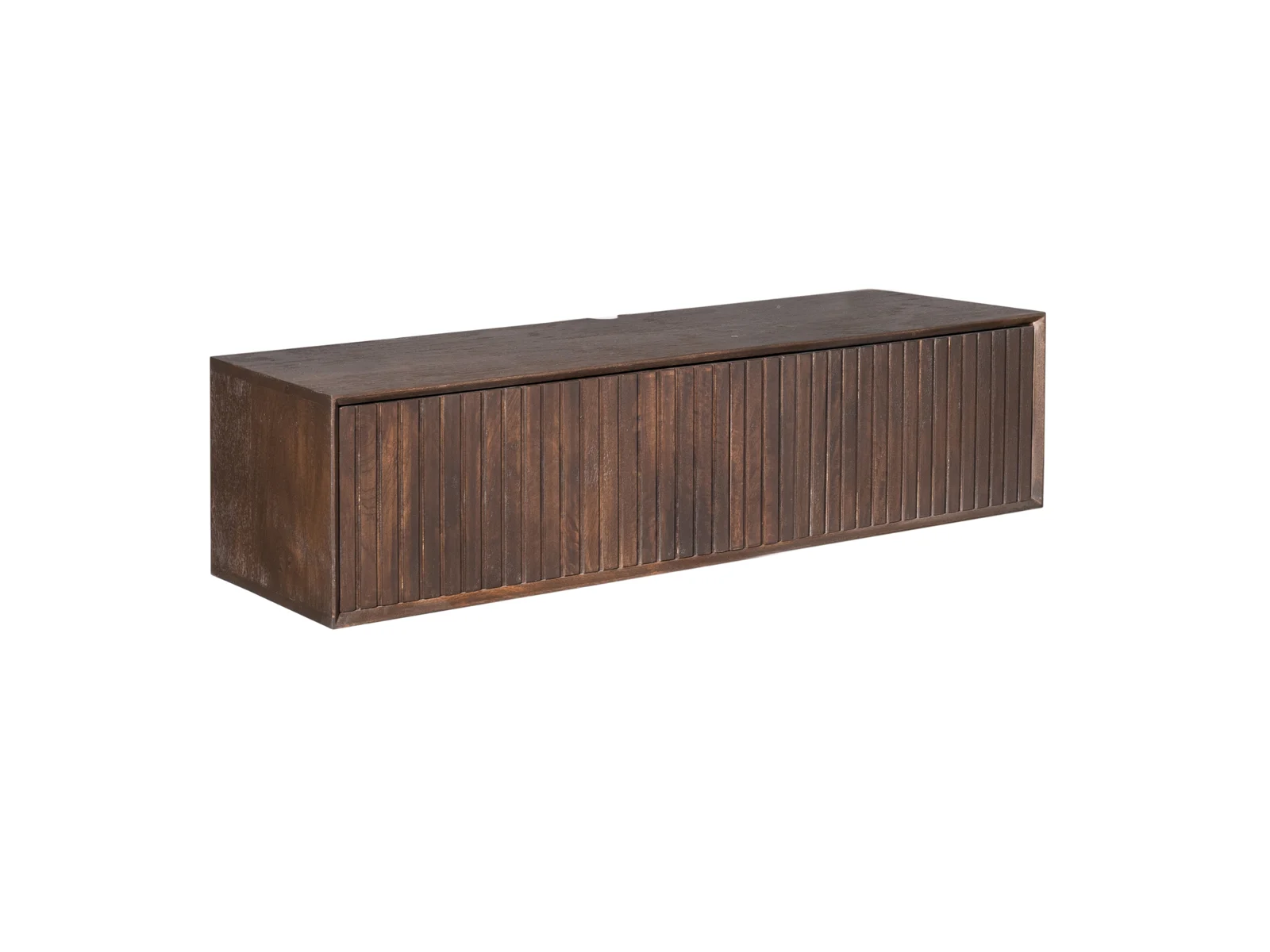 TV-Board Dimora Mangoholz Massiv Braun / Schwebend