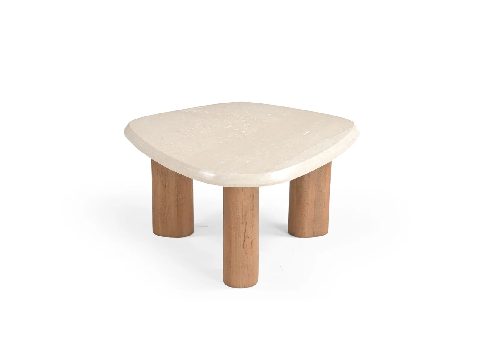 Couchtisch Nuvé Mangoholz Natur / Botticino Marmor