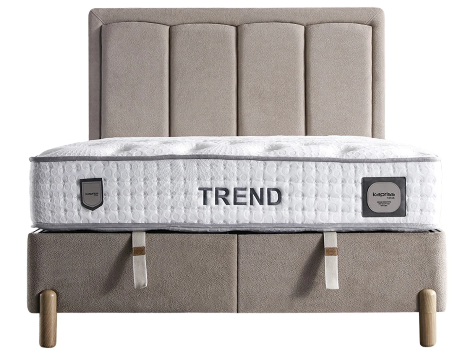 Trend Braun Bett Set mit Stauraum