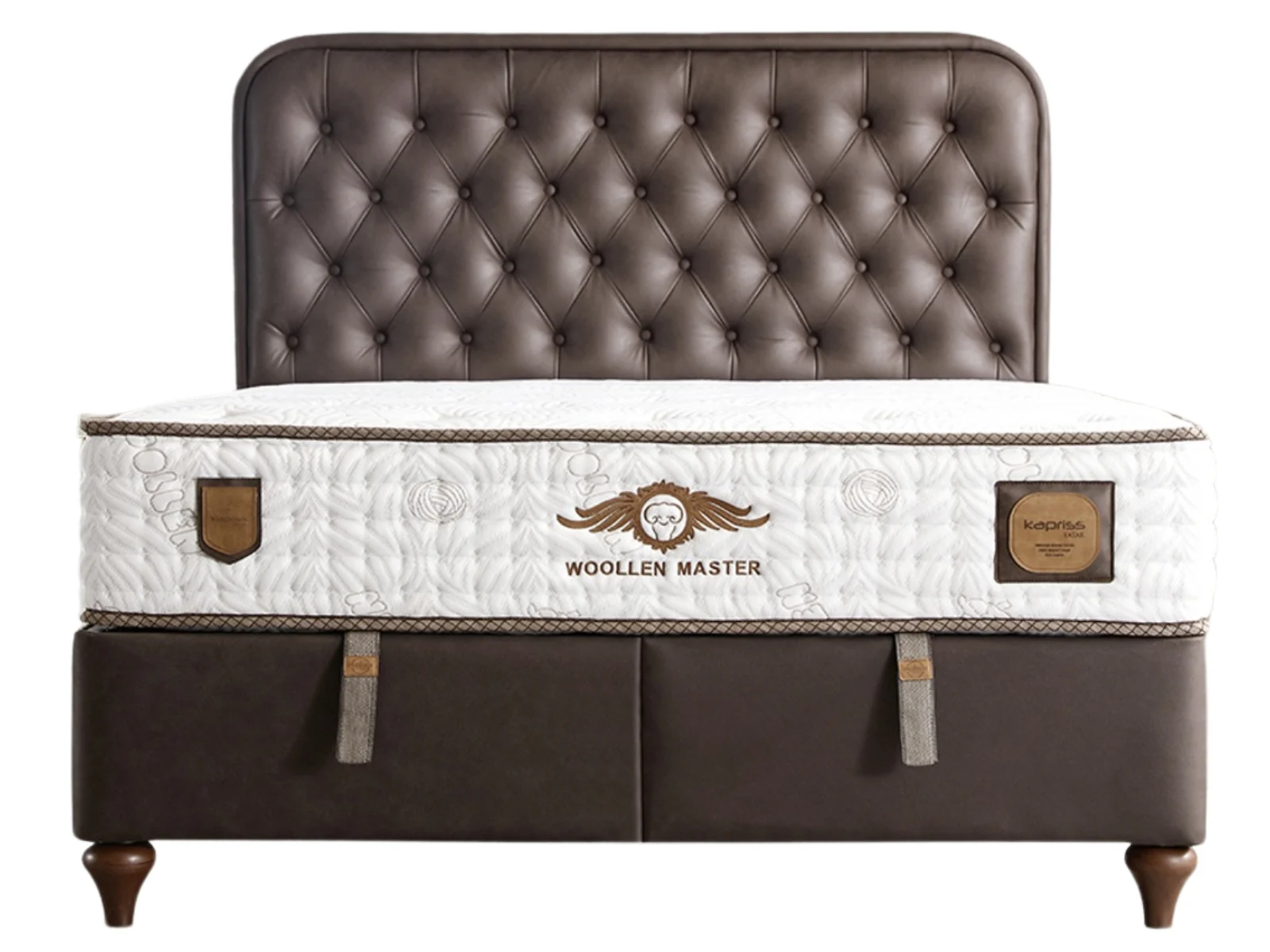 Woollen Master Bett Set mit Stauraum